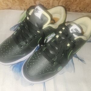 Nike White and Lime Green Athletic Shoes